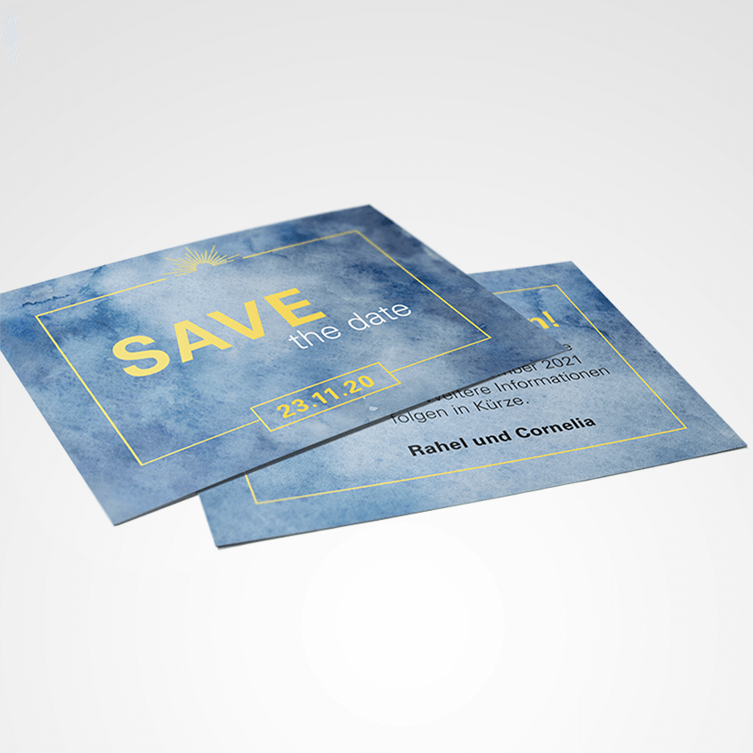 Save the date A6 Aquarell